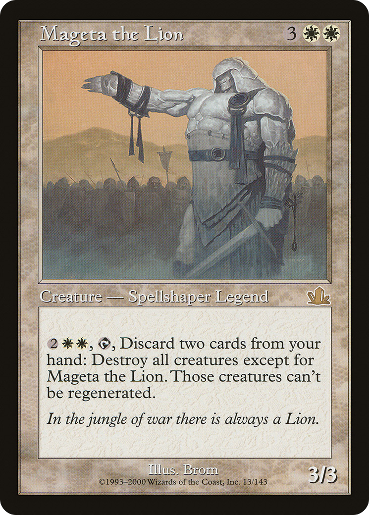 Image of Mageta the Lion (PCY-013) - Prophecy Foil