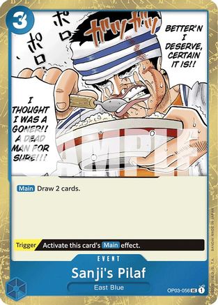 Image of Sanji's Pilaf (Jolly Roger Foil) (OP03-056) - Premium Booster -The Best- Foil