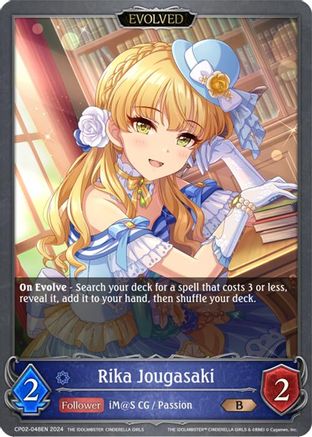 Image of Rika Jougasaki (Evolved) (CP02-048EN) - CP02 THE IDOLMSTER CINDERELLA GIRLS