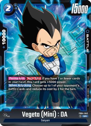 Image of Vegeta (Mini) : DA (FB04-045) - Ultra Limit Holofoil