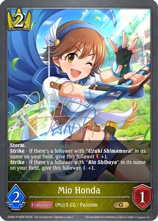 Image of Mio Honda - P16EN (Foil) (CP02-P16EN) - CP02 THE IDOLMSTER CINDERELLA GIRLS
