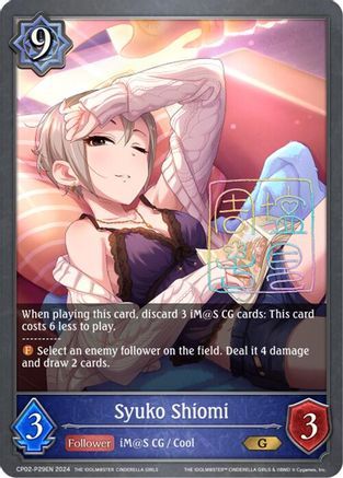 Image of Syuko Shiomi - P29EN (Foil) (CP02-P29EN) - CP02 THE IDOLMSTER CINDERELLA GIRLS
