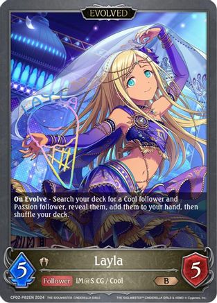 Image of Layla (Evolved) - P82EN (Foil) (CP02-P82EN) - CP02 THE IDOLMSTER CINDERELLA GIRLS