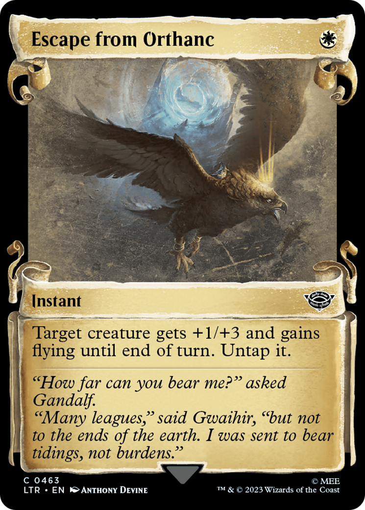 Image of Escape from Orthanc (Showcase Scrolls) (LTR-463) - The Lord of the Rings: Tales of Middle-earth: (Showcase)
