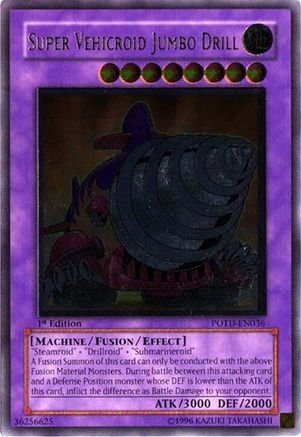 Image of Super Vehicroid Jumbo Drill (UTR) (POTD-EN036) - Power of the Duelist 1st Edition