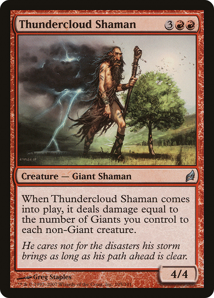 Image of Thundercloud Shaman (LRW-195) - Lorwyn
