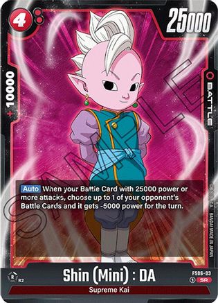 Image of Shin (Mini) : DA (FS06-03) - Starter Deck 6 Son Goku Mini Holofoil