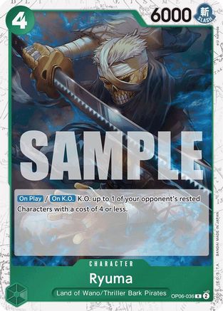 Image of Ryuma (Jolly Roger Foil) (OP06-036) - Premium Booster -The Best- Foil