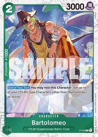Image of Bartolomeo (P-029) (Jolly Roger Foil) (P-029) - Premium Booster -The Best- Foil