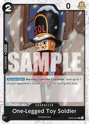 Image of One-Legged Toy Soldier (Jolly Roger Foil) (OP05-081) - Premium Booster -The Best- Foil