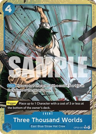 Image of Three Thousand Worlds (Alternate Art) (OP03-057) - Premium Booster -The Best- Foil