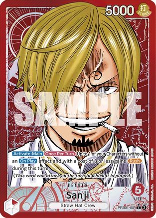 Image of Sanji (PRB01-001) (Alternate Art) (PRB01-001) - Premium Booster -The Best- Foil