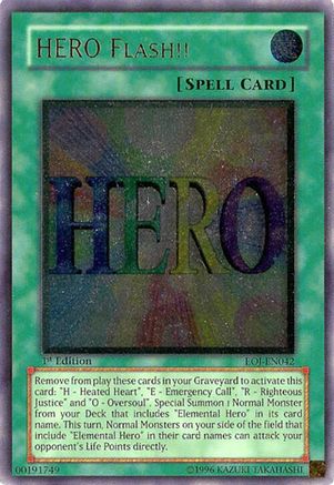 Image of HERO Flash!! (UTR) (EOJ-EN042) - Enemy of Justice 1st Edition