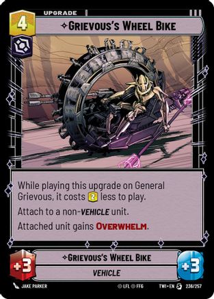 Image of Grievous's Wheel Bike (236/257) - Twilight of the Republic