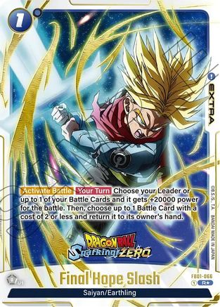 Image of Final Hope Slash (Dragon Ball Sparking! ZERO) (FB01-066) - Fusion World Promotion Cards and Packs Holofoil