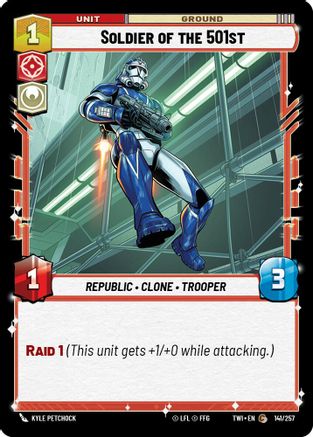 Image of Soldier of the 501st (141/257) - Twilight of the Republic Foil
