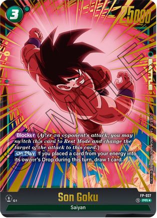 Image of Son Goku - FP-027 (Gold) (FP-027) - Fusion World Promotion Cards and Packs Holofoil