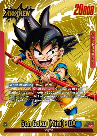 Image of Son Goku (Mini) : DA (Gold) (FS06-01) - Tournament and Championship Promos Holofoil