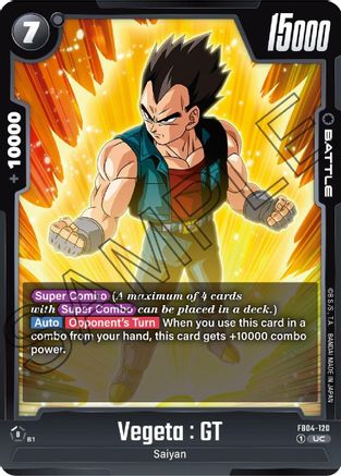 Image of Vegeta : GT (FB04-120) - Ultra Limit