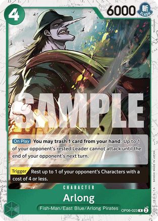 Image of Arlong (Jolly Roger Foil) (OP06-023) - Premium Booster -The Best- Foil