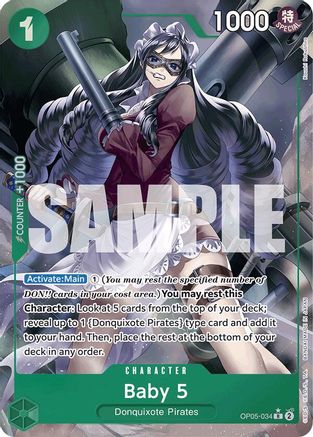 Image of Baby 5 (OP05-034) (Full Art) (OP05-034) - Premium Booster -The Best- Foil