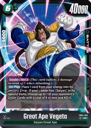 Image of Great Ape Vegeta (FB04-052) - Ultra Limit Holofoil