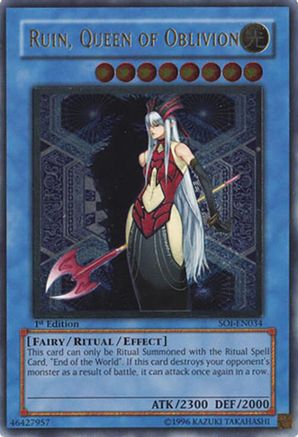 Image of Ruin, Queen of Oblivion (UTR) (SOI-EN034) - Shadow of Infinity Unlimited