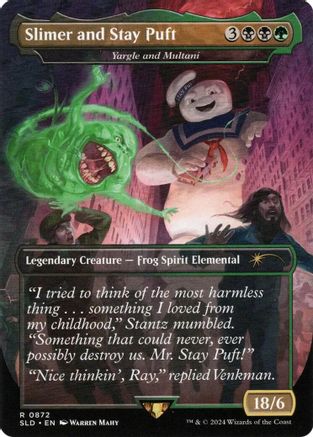 Image of Slimer and Stay Puft - Yargle and Multani (SLD-872) - Secret Lair Drop Series