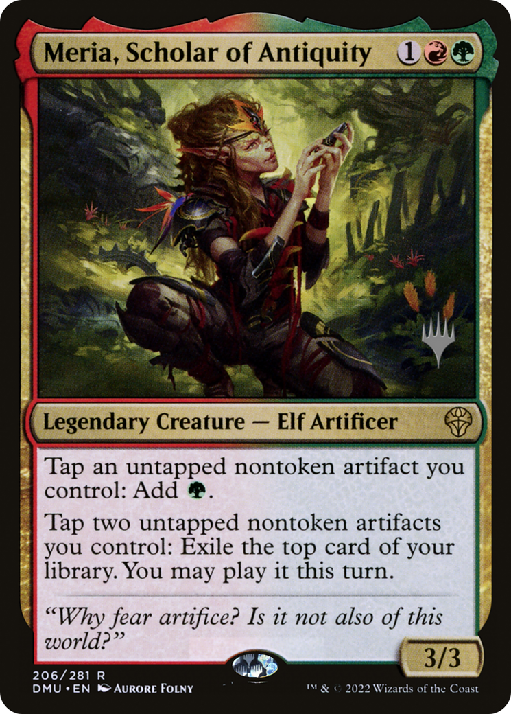 Image of Meria, Scholar of Antiquity (PPDMU-206) - Dominaria United Promos Foil