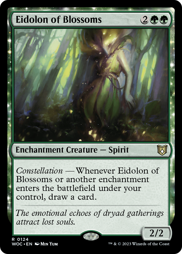 Image of Eidolon of Blossoms (WOC-124) - Wilds of Eldraine Commander: (enchantment)