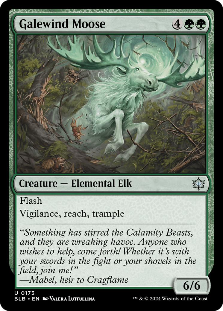 Image of Galewind Moose (BLB-173) - Bloomburrow Foil