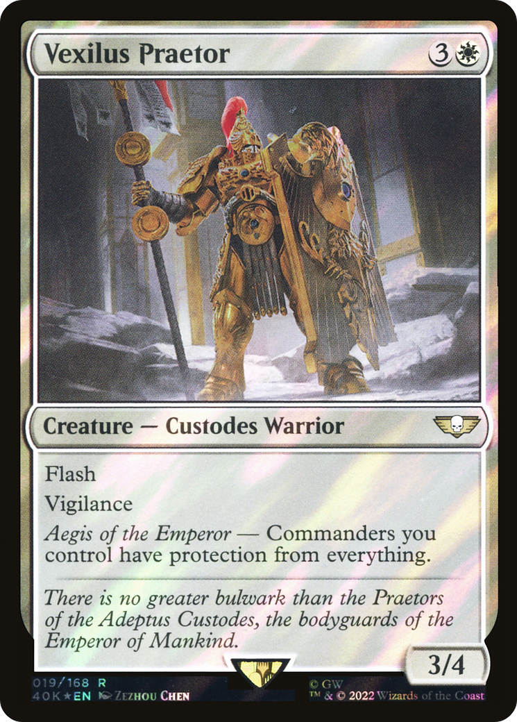 Image of Vexilus Praetor (Surge Foil) (40K-019) - Warhammer 40,000 Commander Foil