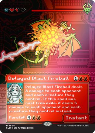 Image of Delayed Blast Fireball (Rainbow Foil) (SLD-1824) - Secret Lair Drop Series Foil