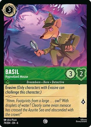 Image of Basil - Hypnotized Mouse (79/204) - Azurite Sea Cold Foil