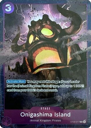 Image of Onigashima Island (Premium Card Collection -Best Selection Vol. 2-) (ST04-017) - One Piece Promotion Cards Foil