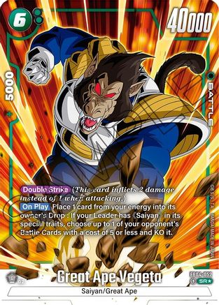 Image of Great Ape Vegeta (Alternate Art) (FB04-052) - Ultra Limit Holofoil