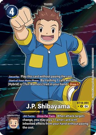 Image of J.P. Shibayama (Release Special Booster 2.0: Box Promotion Pack) (BT18-091) - Release Special Booster 2.0 Foil