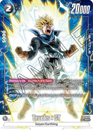 Image of Trunks : GT- FB04-114 (Alternate Art) (FB04-114) - Ultra Limit Holofoil