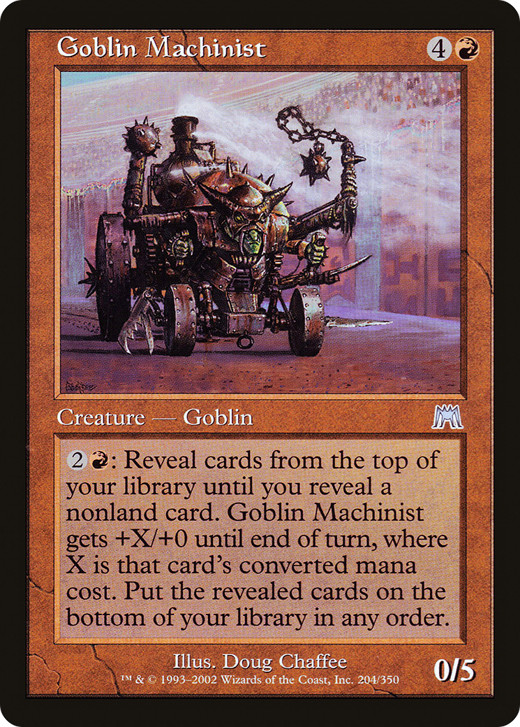 Image of Goblin Machinist (ONS-204) - Onslaught Foil