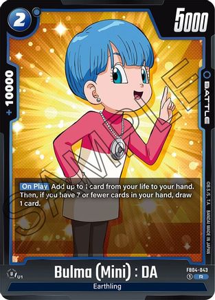 Image of Bulma (Mini) : DA (FB04-043) - Ultra Limit Holofoil