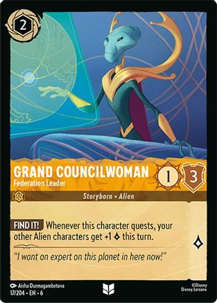 Image of Grand Councilwoman - Federation Leader (17/204) - Azurite Sea