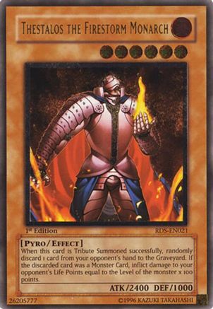 Image of Thestalos the Firestorm Monarch (UTR) (RDS-EN021) - Rise of Destiny 1st Edition