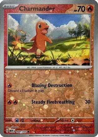 Image of Charmander 004/165  - Holofoil Miscellaneous Cards & Products - Promo