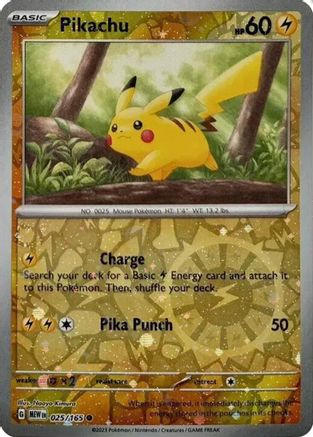 Image of Pikachu 025/165  - Holofoil Miscellaneous Cards & Products - Common