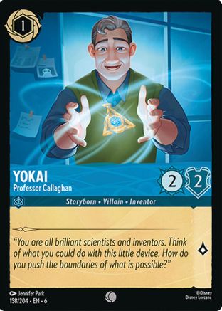 Image of Yokai - Professor Callaghan (158/204) - Azurite Sea Cold Foil