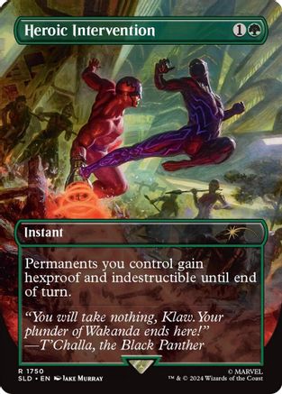 Image of Heroic Intervention (Rainbow Foil) (SLD-1750) - Secret Lair Drop Foil