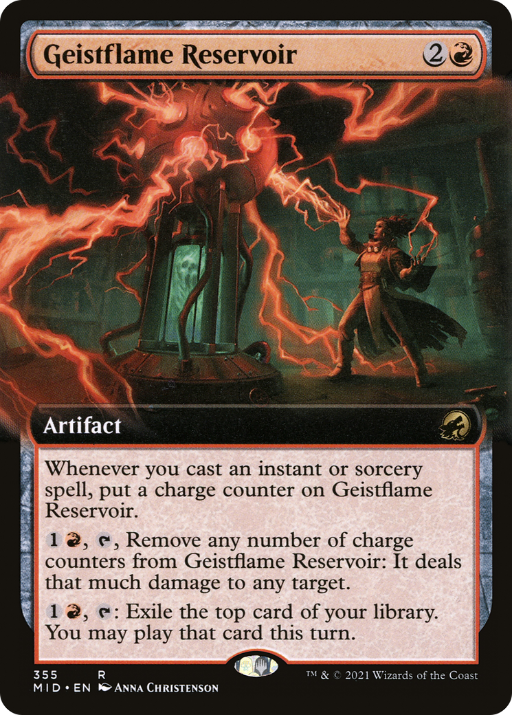 Image of Geistflame Reservoir (Extended Art) (MID-355) - Innistrad: Midnight Hunt: (Extended Art)