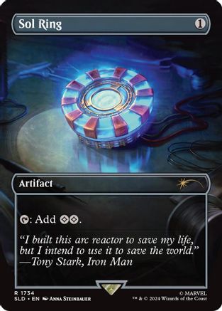 Image of Sol Ring (1734) (Rainbow Foil) (SLD-1734) - Secret Lair Drop Foil