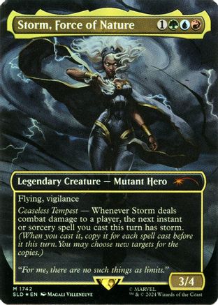 Image of Storm, Force of Nature (Rainbow Foil) (SLD-1742) - Secret Lair Drop Series Foil