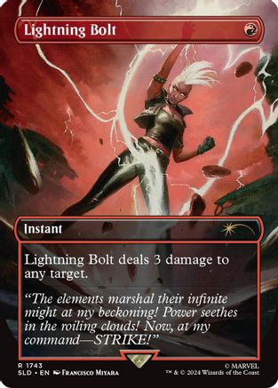 Image of Lightning Bolt (1743) (Rainbow Foil) (SLD-1743) - Secret Lair Drop Series Foil